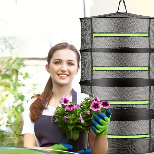 Foldable Drying Basket For Fruit  Vegetables And Herbs - Multi - Level Mesh Shelf For Quick Drying Process