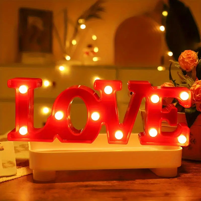 Led Letters  Numbers And Symbols - Illuminated Decorations With Warm White Light For Parties And Living Spaces