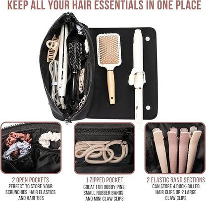 2-in-1 Hair Tool Travel Bag & Heat-Resistant Pad