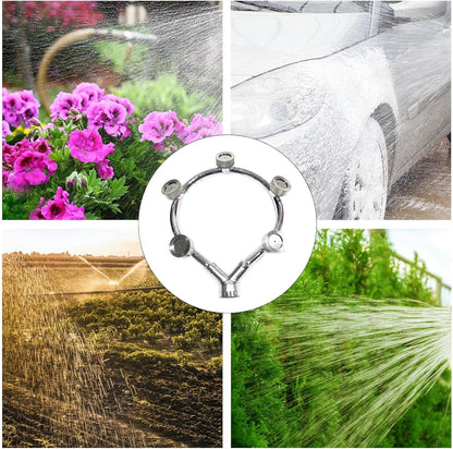 High Pressure Stainless Steel Ring Multi - Nozzle Nozzle - Efficient Spray Attachment for Garden Irrigation