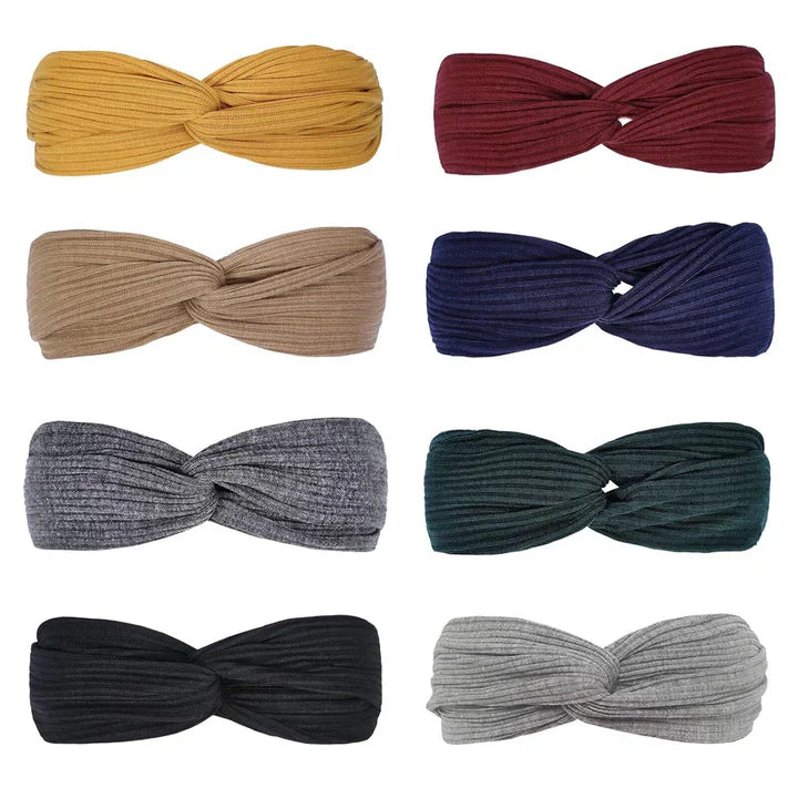 Ribbed Twist Headbands – Boho Design
