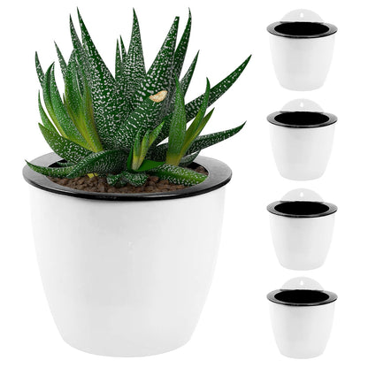 Self - Watering Hanging Plant Pot - Modern Flower Pot for Wall Mounting