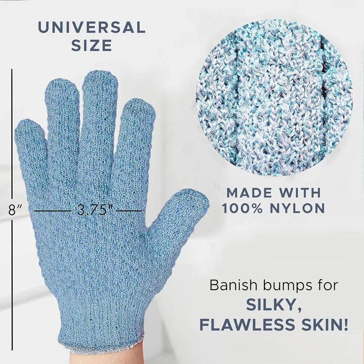 Exfoliating Bath Gloves – Set of 2