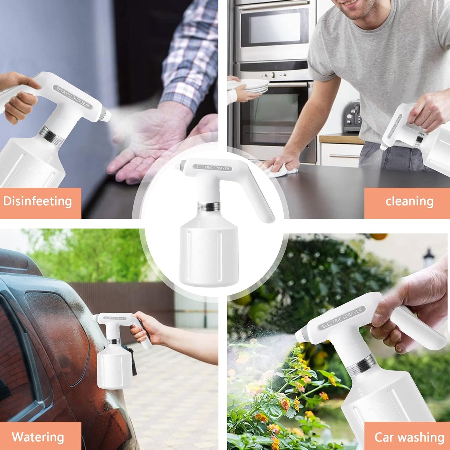 Electric Spray Bottle for Plants - Automatic Watering Can with Comfort Handle