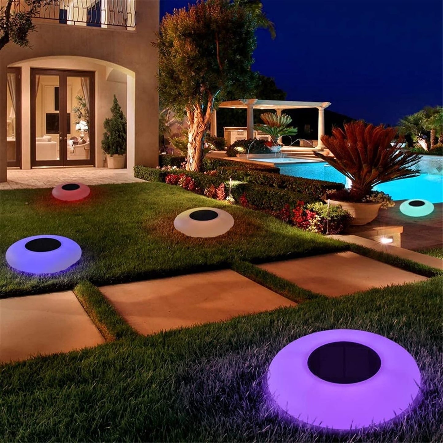 Solar Garden Lights Eye Design - LED Outdoor Lighting For Garden & Patio , Weatherproof