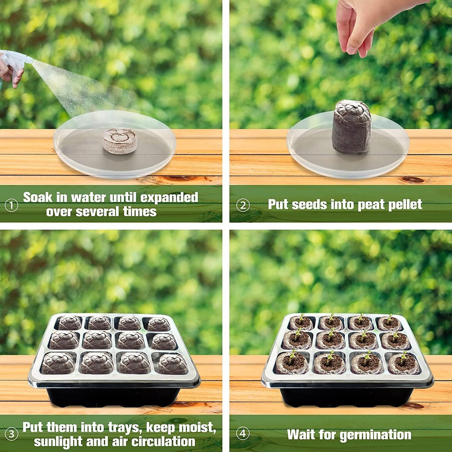 Coconut Fibre Peat Growing Pellets - Starter for Seed Planting