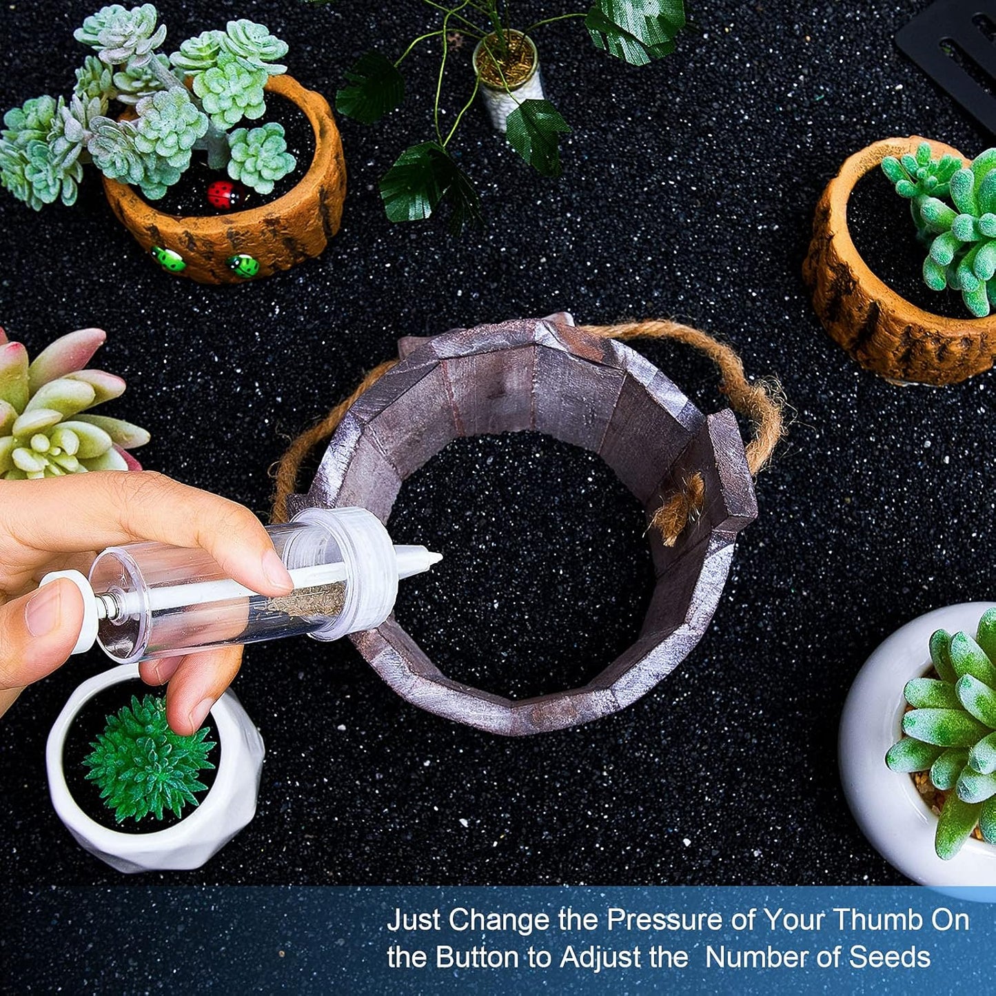 Seed Dispenser for Precise Sowing - Easy - to - Use Seed Hopper