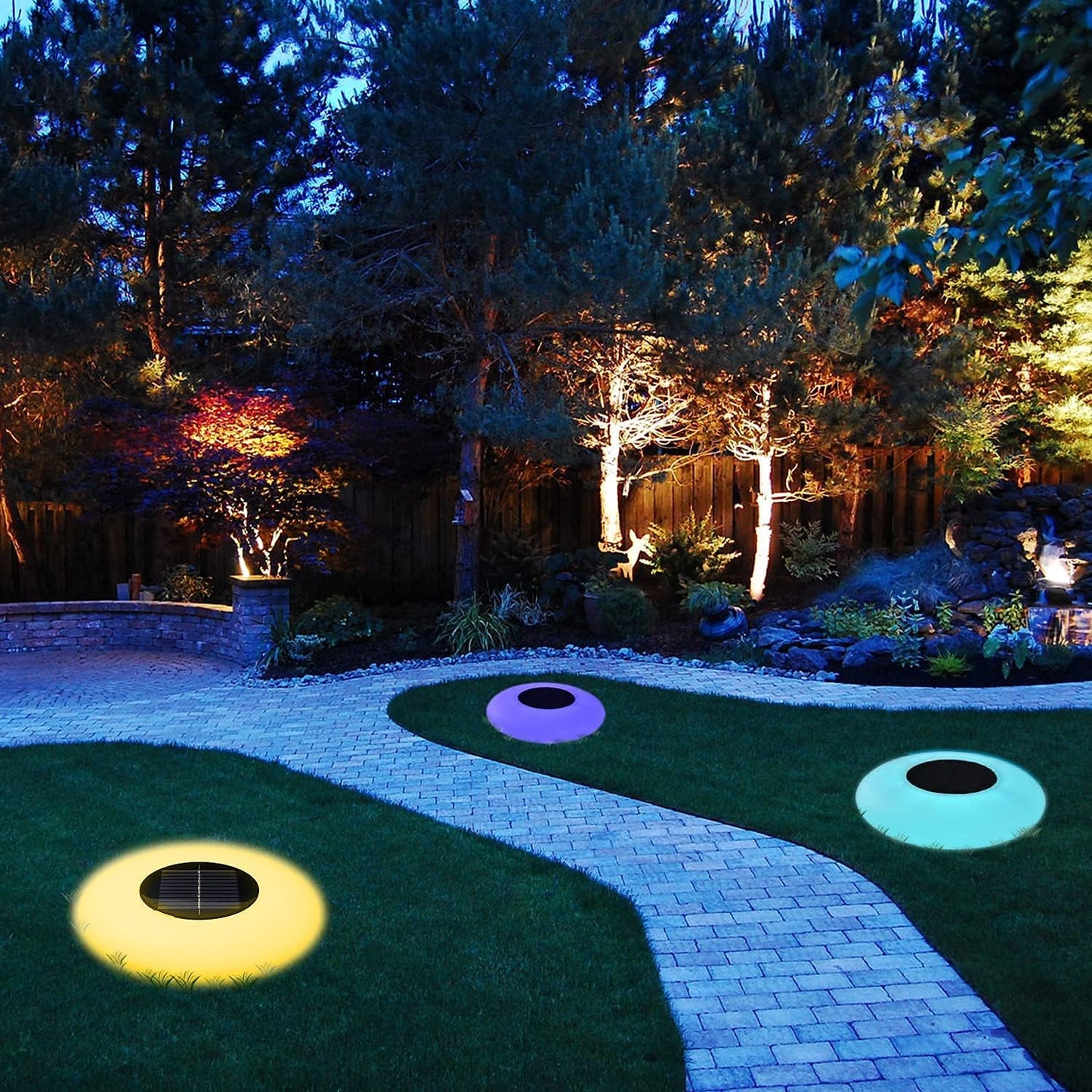 Solar Garden Lights Eye Design - LED Outdoor Lighting For Garden & Patio , Weatherproof
