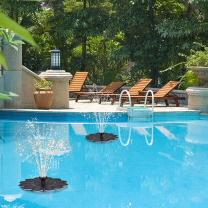 Solar - Powered Fountain for the Garden - Flower Design Water Fountain for Ponds and Pools