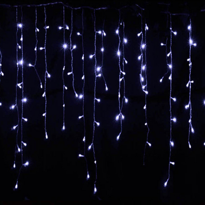 Led Starry Sky Icicle Fairy Lights - Decorative Light Curtains For Christmas And Garden