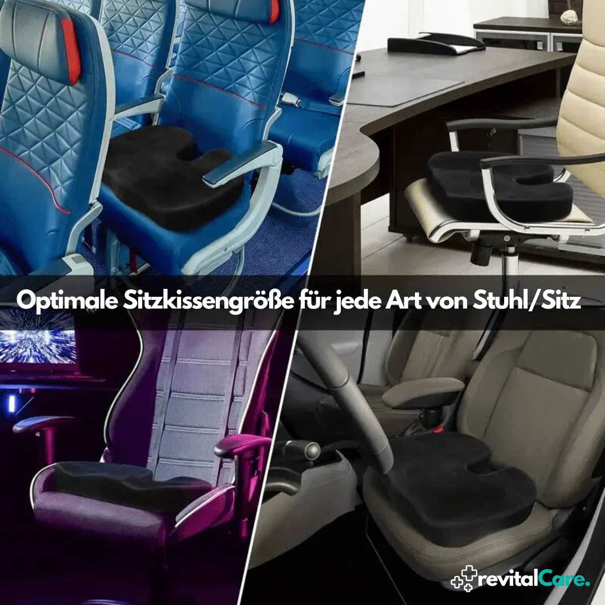 Ergonomic 4D Comfort Seat Cushion With Orthopaedic Support
