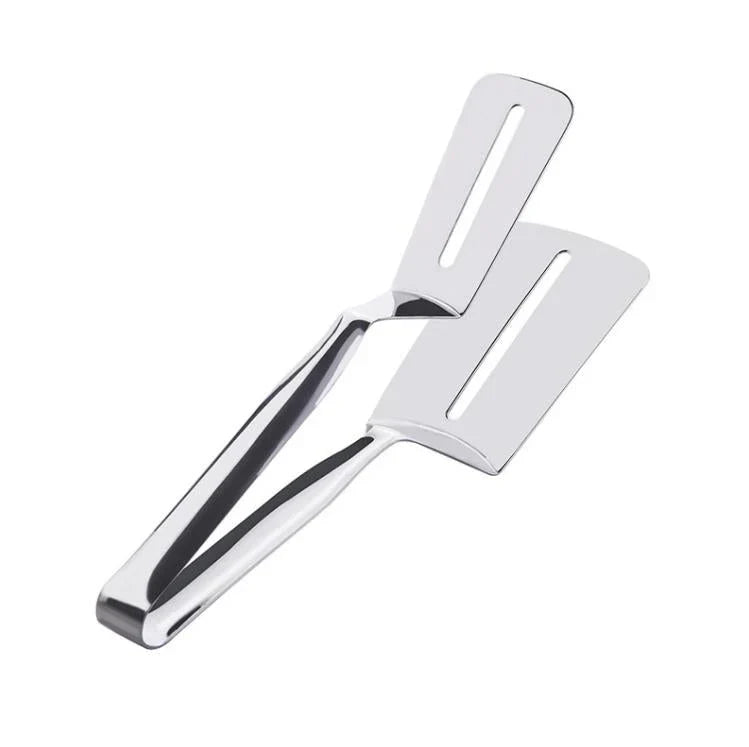 Double - Sided Stainless Steel Turner With Non - Slip Handle - Ideal For Grilling And Roasting