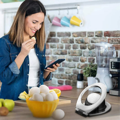 Stainless Steel Egg Slicer - 3-in-1 Cutting Options For Effortless Preparation
