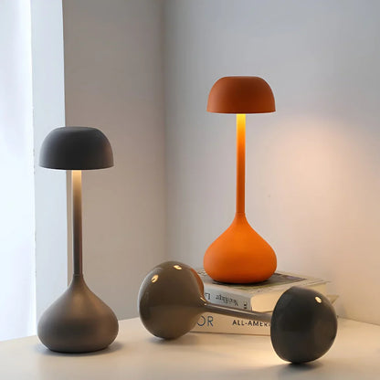 Wireless Dimmable Mushroom Table Lamp