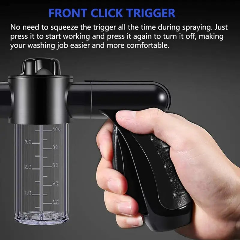 Multifunctional Car Wash Gun - Spray Gun with Microfibre Attachment for Thorough Cleaning