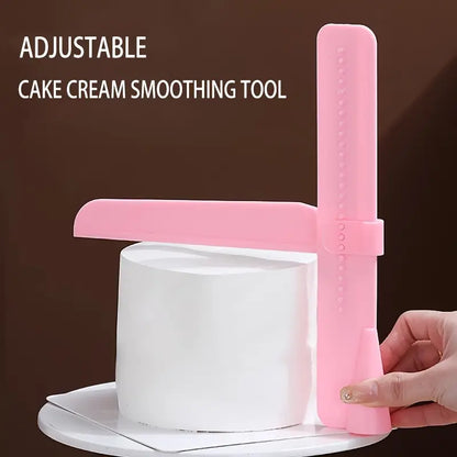 Cake Smoothing Tool For Evenly Spreading And Decorating Cakes