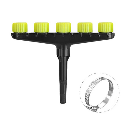 Multifunctional Garden Spray Nozzle with 3 and 5 - Hole Settings - for Watering and Garden Maintenance