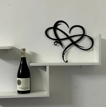 Iron Wall Decoration with Infinity Heart