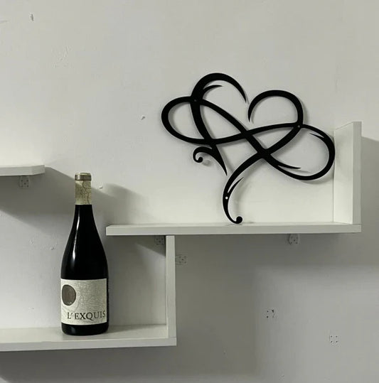 Iron Wall Decoration with Infinity Heart