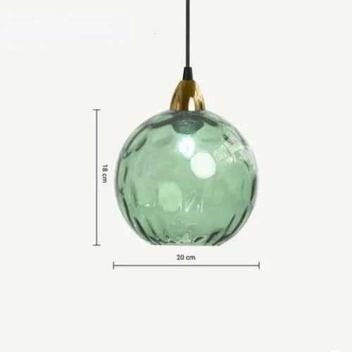 Spherical Glass Pendant Light
