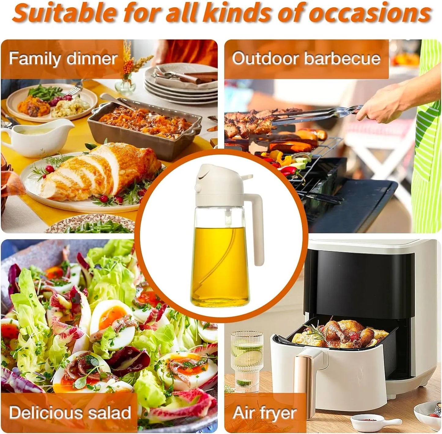 High-quality 2-in-1 Olive Oil Sprayer