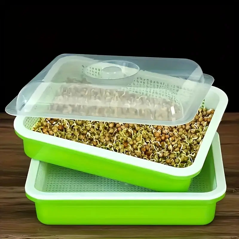Germination Trays with Lid - Double - Layer Seed Tray for Effective Seed Germination