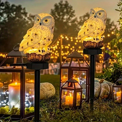 Solar Garden Light Owl - Led Outdoor Light For Garden Patio And Balcony  Weatherproof