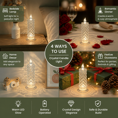 LED Crystal Candle Light