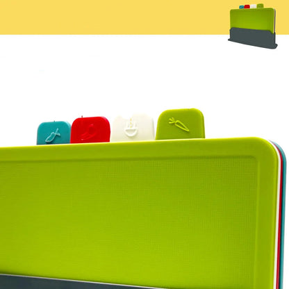 Cutting Board Set ( 4 - Piece ) with Practical Holder