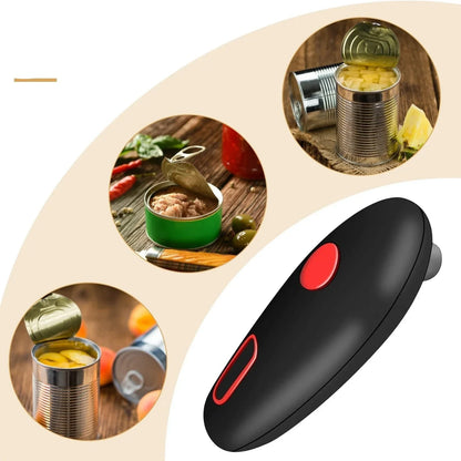 Automatic Can Opener with Ergonomic Handle and One - Button Operation