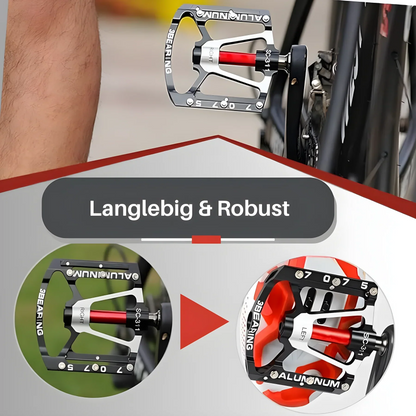 Robust Light Metal Bicycle Pedals With Non - Slip Grip