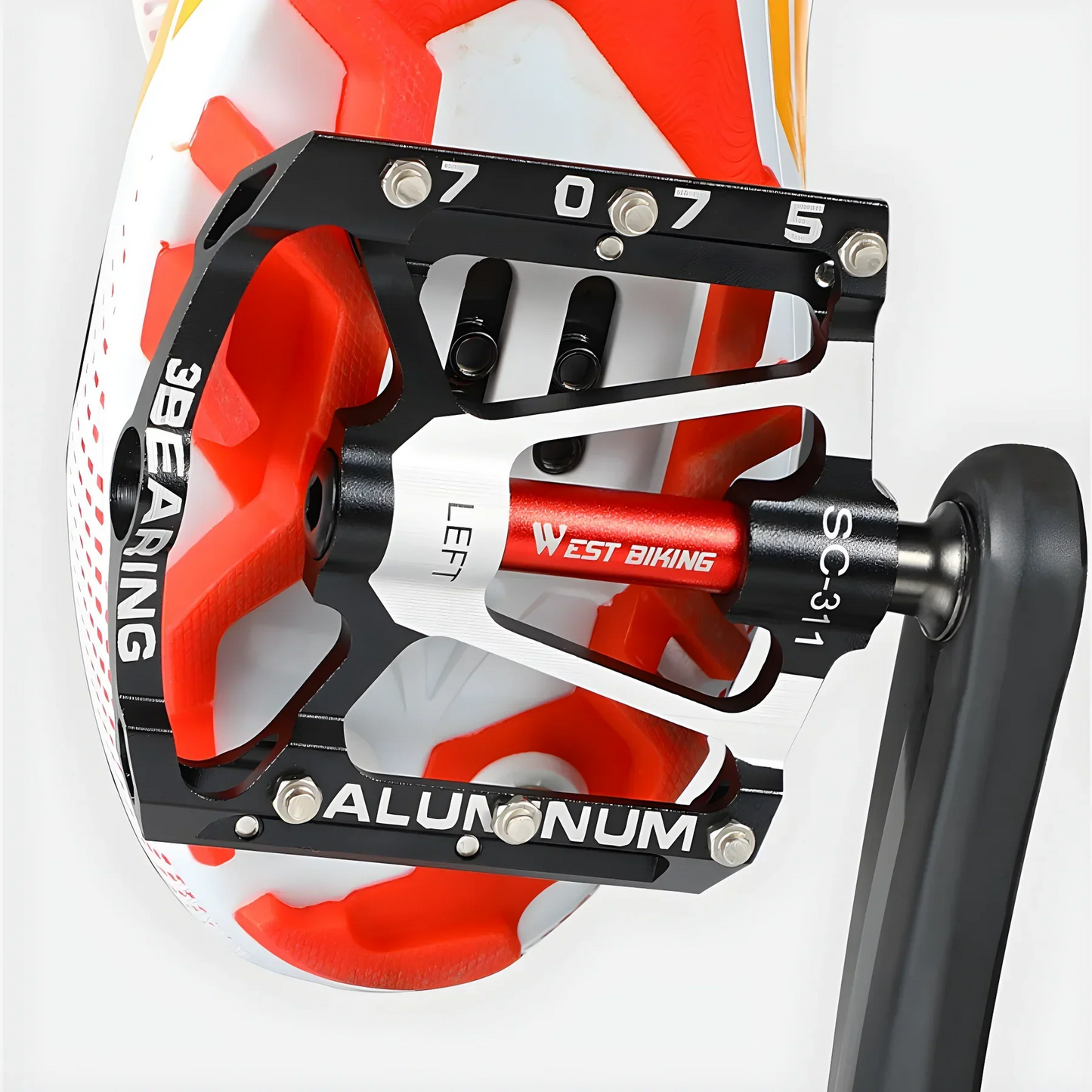 Robust Light Metal Bicycle Pedals With Non - Slip Grip
