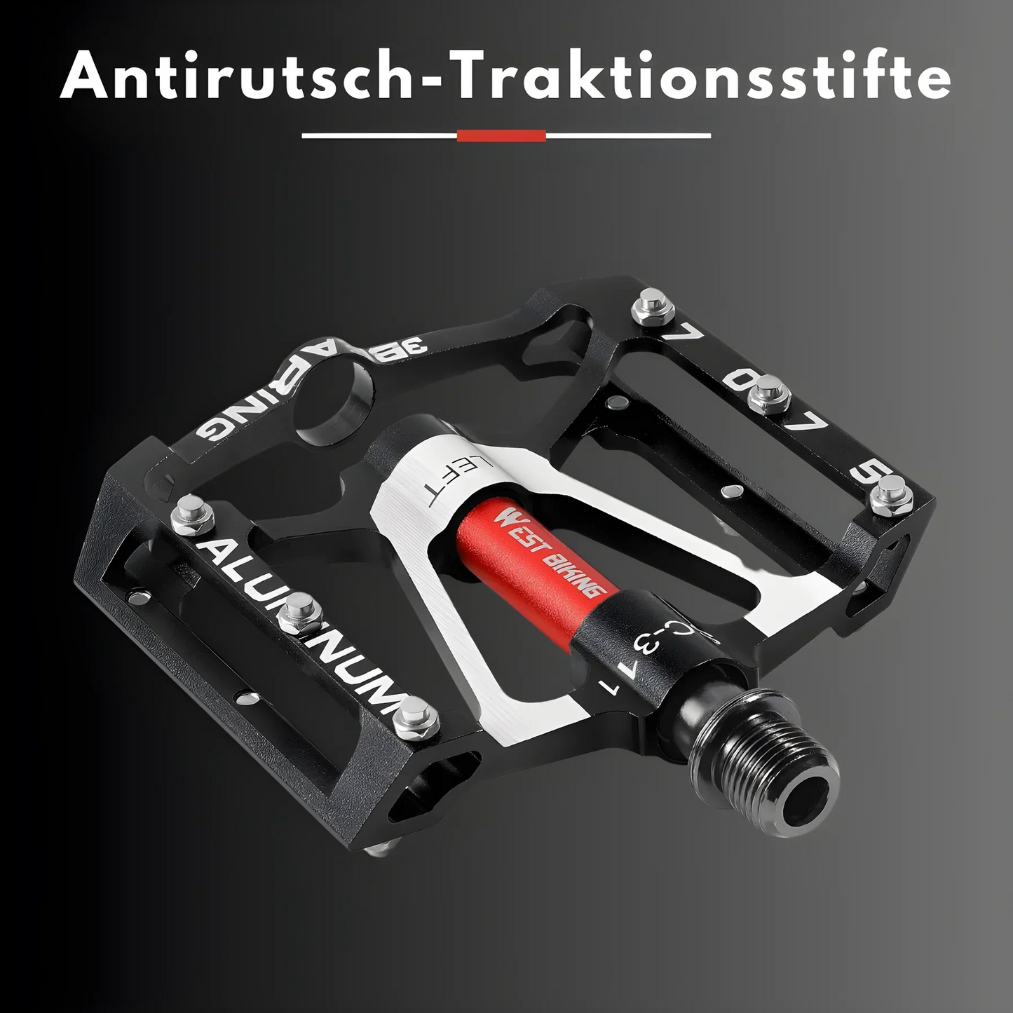 Robust Light Metal Bicycle Pedals With Non - Slip Grip