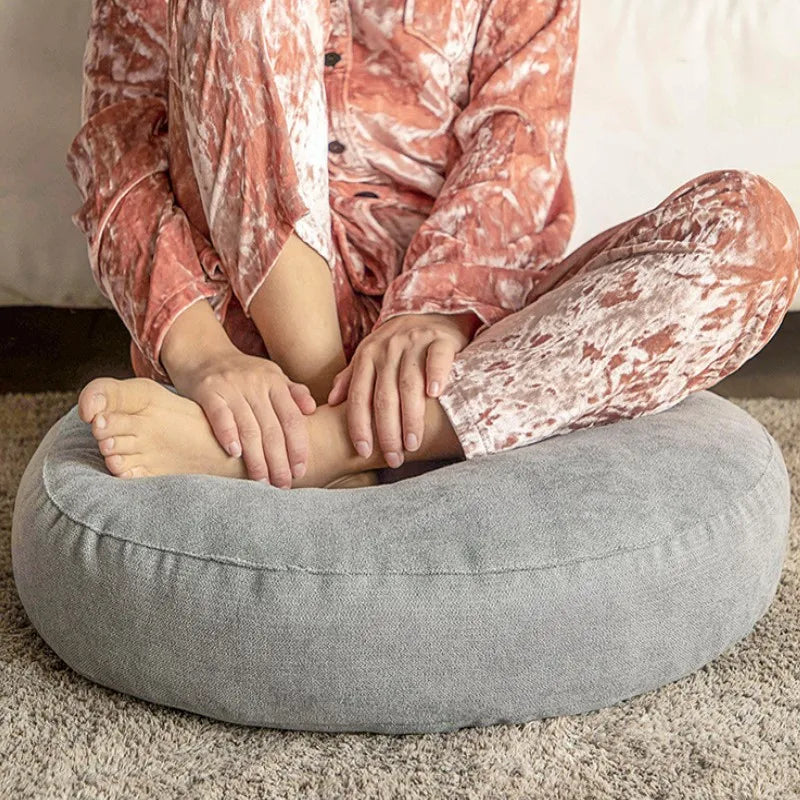 Round Meditation and Yoga Cushion - Comfortable Floor Cushion for Relaxation & Comfort