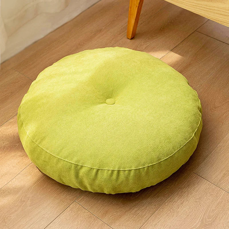 Round Meditation and Yoga Cushion - Comfortable Floor Cushion for Relaxation & Comfort