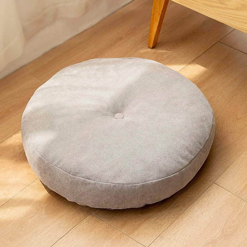 Round Meditation and Yoga Cushion - Comfortable Floor Cushion for Relaxation & Comfort