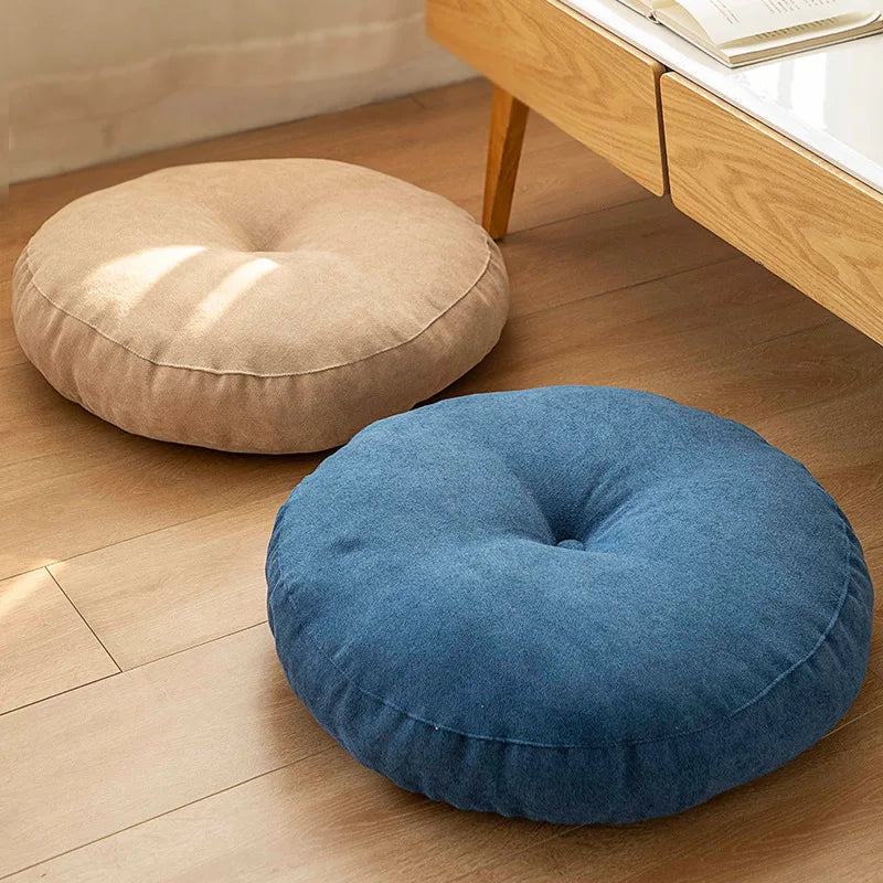 Round Meditation and Yoga Cushion - Comfortable Floor Cushion for Relaxation & Comfort
