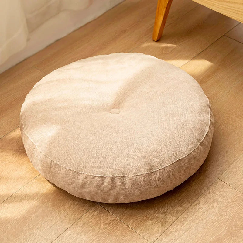 Round Meditation and Yoga Cushion - Comfortable Floor Cushion for Relaxation & Comfort