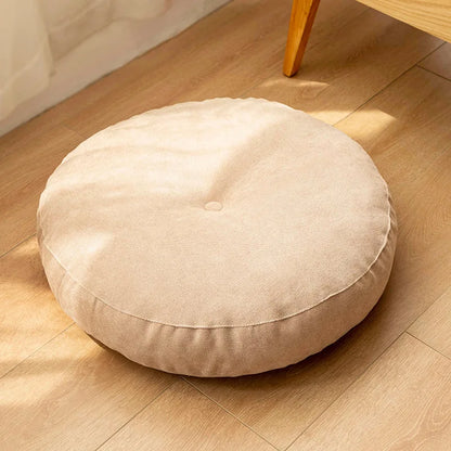 Round Meditation and Yoga Cushion - Comfortable Floor Cushion for Relaxation & Comfort