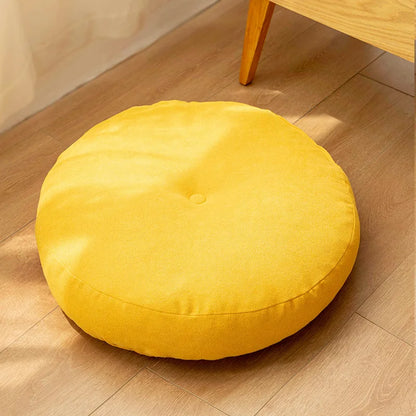 Round Meditation and Yoga Cushion - Comfortable Floor Cushion for Relaxation & Comfort