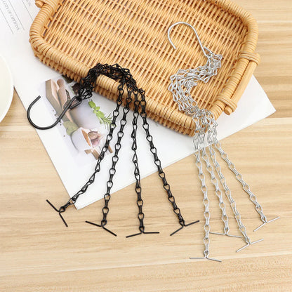 Stable Plant Hangers with Chains - Robust Suspension for Flower Pots and Garden Plants
