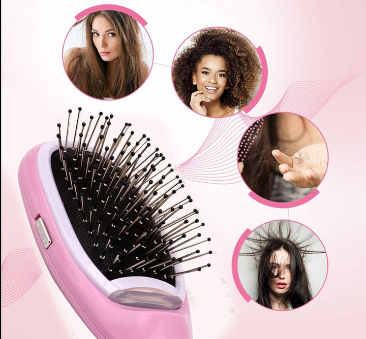 Ion Hairbrush - Antistatic Electric Brush For Smooth & Healthy Hair