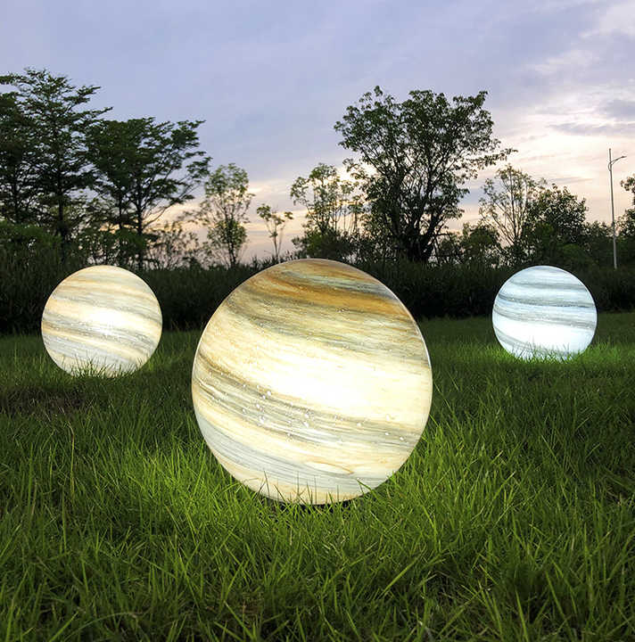 Solar Lawn Light - Led Garden Globe Outdoor Light  Weatherproof For Garden  Patio