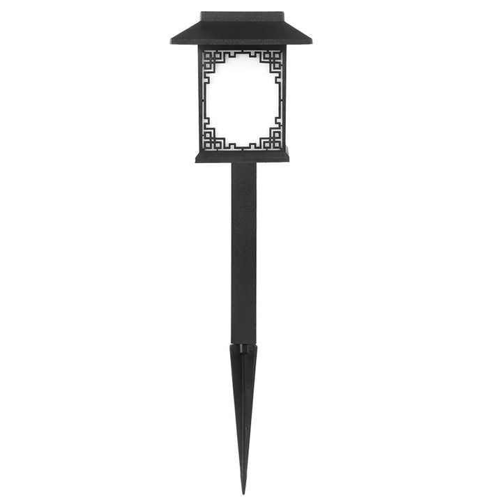 Solar Led Garden Lamp - Large Square Lamp With Warm Light And Dual Use