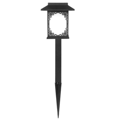Solar Led Garden Lamp - Large Square Lamp With Warm Light And Dual Use