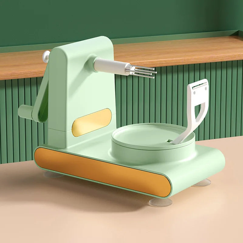 Simple Vegetable And Fruit Peeler With Hand Crank - For Effortless Peeling