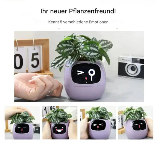Automatic Smart Flower Pot with Watering System and Led Lights