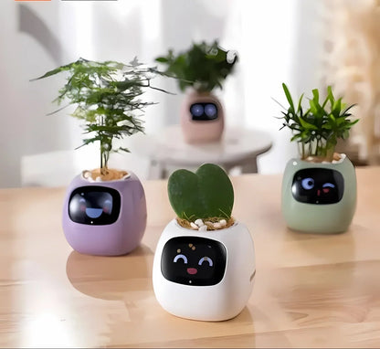 Automatic Smart Flower Pot with Watering System and Led Lights
