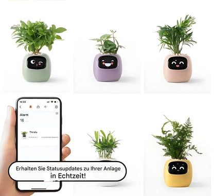 Automatic Smart Flower Pot with Watering System and Led Lights
