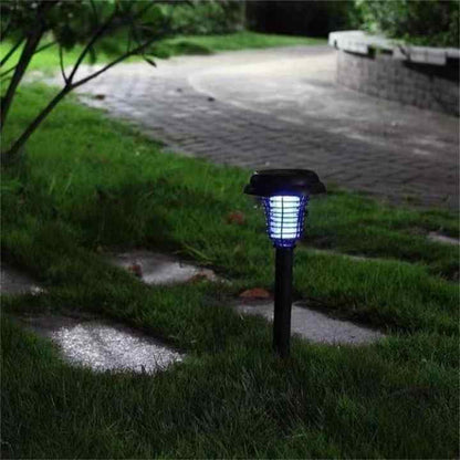 Solar Insect Killer With Led Light - Waterproof Garden Light For Mosquito Repellent